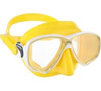 CRESSI Marea Mask -Masque pour la Plongée et Snorkelling, Jaune/Blanc, Taille Unique, Unisexe Adulte