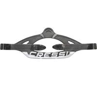 CRESSI for Professional Scuba Mask Series C Black/Gold Strap Original pour Les Masques de plongée et de Snorkeling Unisex-Adult, C_Noir/Argent, Standard