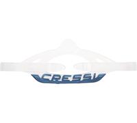 CRESSI Mask Strap Professional Serie Group C Sangle Originales pour Les Masques de plongée et d'apnée Unisex-Adult, C_Transparent/Métal Bleu, Taille Unique