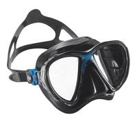 Cressi Masque de plongée Big Eyes Evolution Grand verre Noir/Bleu Taille unique Adultes