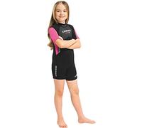 Cressi Med X Junior Shorty Combinaison Mixte Enfant, Noir/Rose, 6/7 Ans