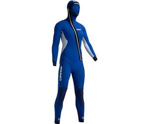 Cressi Medas Lady Complete Wetsuit 5 Mm Combinaison composée de Pantalon/Corsage Fermeture éclair et Veste zippée Diagonale avec Capuche Femme