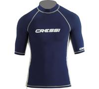 Cressi Homme Rashguard, Élastique, Élasthanne, Bleu/Blanc, L