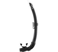 Cressi Mexico Pro Snorkel Noir/Noir - Tuba avec Pare Éclaboussures et Valve de décharge Elliptique en Silicone, Parfait pour la Plongée et Le Snorkeling, Taille Unique Unisex