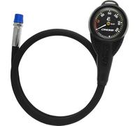Cressi Mini SPG W/Rubber Housing Vale 300 C Black (Bar) - Mini manomètre avec Coque en Caoutchouc et Fouet HP, Noir, Taille Unique, Unisex