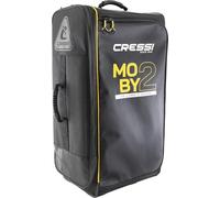 CRESSI Moby 2 Trolley Bag Black/Yellow 110 L - Sac à roulettes Robuste et Spacieux Idéal pour Les Activités Sportives et Les Voyages, Noir/Jaune, 110 L, Unisex