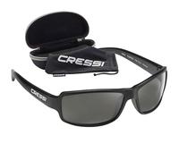 Cressi Ninja Sunglasses - Lunettes Flottantes de Soleil pour Hommes, Noir-Lentille Gris Foncé, Taille Unique