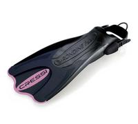 Cressi Palmes courtes Palau Saf – Réglables pour natation & snorkeling – Unisexe 35-38 Noir