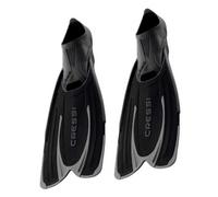 Cressi - Palmes chaussantes Agua Fins - Snorkeling Noir/Argent Taille 37/38 Adultes
