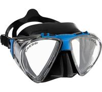 Cressi Penta+ Mask Masque et Tuba Unisex-Adult, Noir/Blue, One Size