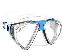 Cressi Penta+ Mask Masque et Tuba Unisex-Adult, Trasparent/Blue, One Size