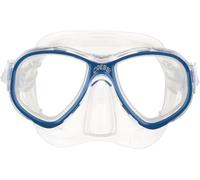 Cressi Perla Jr Mask Masque de plongée en Verre séparé Unisex-Youth, Transparent/Bleu, Une Taille