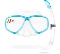 CRESSI Perla - Masque unique perle ou combo ensemble masque perle + tuba mexicain pour plongée et snorkeling, taille unique, adultes