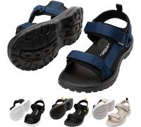 CRESSI Pete Sandal Black/Blue Navy 44 - Sandale Unisex Idéal pour les journées d'été à la Plage, Conçue pour le Confort et la Praticité en Milieu Aquatique, Noir/Bleu Navy, 44