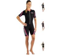 Cressi Playa Lady Combinaison Néoprène Stretch High 2.5mm Femme, Noir/Rose, XL/5