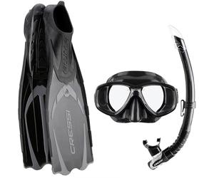 Cressi Pluma Bag Snorkeling and Diving Set Includes Bag (Made in Italy)