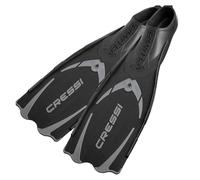 Cressi Pluma Palme Snorkeling Mixte Adulte, Noir/Argent, 35/36