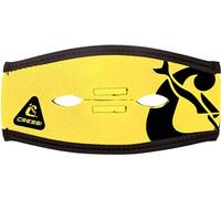 CRESSI Pony Neo Mask Strap Cover Housse en néoprène pour Masque de plongée et Tuba Unisexe, Jaune/Noir, Taille Unique