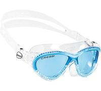 Cressi Mini Cobra - Premium Lunettes Piscine/Natation pour Enfant - 7/15 Ans-Cobra Kid - Transparent/Azure Lentilles Azure