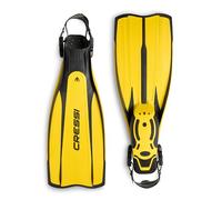 Cressi Pro Light Palme réglables Mixte, Noir/Jaune, XS/S