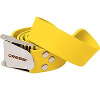 Cressi Quick Release Elastic Yellow Belt with Metal Buckle