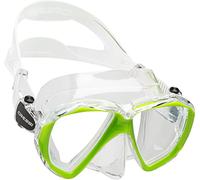 Cressi Ranger Mask Masque Plongée Adulte Mixte, Transparent/Vert Fluo, Unica