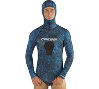 Cressi Rash Guard Hunter Top c/CAPP Camou BLU 3XL/7