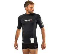 Cressi Rash Guard Man Black Dive Center T-Shirt de Protection pour Hommes à Manches Courtes Men's, Noir, XL/5 (54)