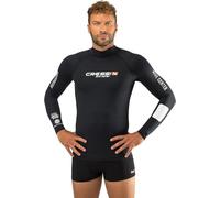 Cressi Rash Guard Man Long SL Black Dive Center - T-Shirt de Protection pour Hommes à Manches Longues Protection UV élevée (UPF) 50+