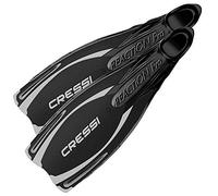 Cressi Reation Ultra Visible Reaction Pro Palme chaussante Mixte, Noir/Argent, 40/41