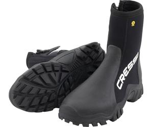 CRESSI ReefTech/RS Boots 5mm - Bottillons Unisex en Néoprène 5mm Noir Doublement Doublées pour la Plongée en Eaux Froides avec Palmes Ouvertes, Ideals protéger Les Pieds du Froid