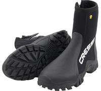 Cressi Reeftech RS Boots 5mm S (38/39 EU) - Bottillons Unisex en Néoprène 5mm Noir avec Semelle Renforcée pour la Plongée en Eaux Froides avec Palmes Ouvertes et Combinaisons Sèches, S (38/39)