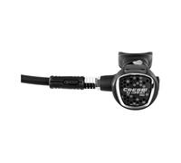 Cressi Régulateur de plongée XS Compact Pro MC9-SC DIN 300 hypercompensé à membrane Noir/Argenté