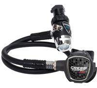 Cressi Régulateur de plongée XS Compact Pro MC9-SC DIN 300 hypercompensé à membrane Noir/Argenté