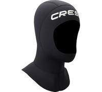 CRESSI Resilient Long Hood 3mm M Cagoule Néoprène Double Doublure 3 mm Unisex-Adult, Noir Col Rond Plus Large, M