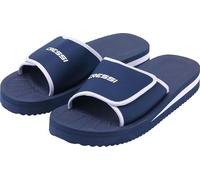 Cressi - Sandales de bain pour plage et piscine - Synthétique - Noir - Unisex - Adultes - Enfants - Sangle de cheville, Haute - Bout ouvert - Léger