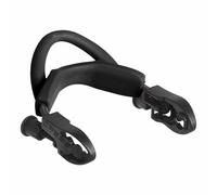 Cressi Ebs Straps Maui (2pcs) Sangle pour Palmes Unisex-Adult, Noir/Argent, Taille Unique