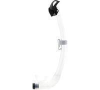 CRESSI Seal Tuba Snorkel Dry équipé d'un Système innovant à Cellules Fermées, idéal pour Plongée Apnée et Snorkeling Unisex-Adult, Transparent/Noir, Unique