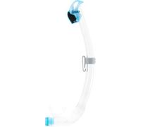 CRESSI Seal Tuba Snorkel Dry équipé d'un Système innovant à Cellules Fermées, idéal pour Plongée Apnée et Snorkeling Unisex-Adult, Transparent/Aiguemarine, Unique