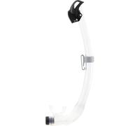 CRESSI Seal Tuba Snorkel Dry équipé d'un Système innovant à Cellules Fermées, idéal pour Plongée Apnée et Snorkeling Unisex-Adult, Transparent/Noir, Unique