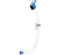 CRESSI Seal Tuba Snorkel Dry équipé d'un Système innovant à Cellules Fermées, idéal pour Plongée Apnée et Snorkeling Unisex-Adult, Transparent/Azur, Unique