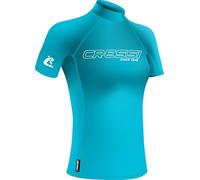 CRESSI Sentinel Lady Rash Guard Manches Courtes Protection Solaire UPF 50+ Séchage Rapide Natation Surf Plongée Pêche Plage Piscine et Sports Nautiques Femme (Lot de 1)