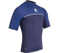 Cressi Shield Man Rash Guard Short/SL - Rashguard Homme à Manches courtes pour Sup et Sports Nautiques, Bleu/Royal Bleu, M/3