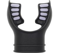 CRESSI Silicone Mouthpiece 2 Tone Black/Grey - Embout en Silicone Hypoallergénique Pur pour Détendeur de Plongée, Bicolor Noir/Gris, Taille Unique, Unisex