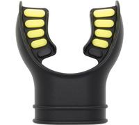 CRESSI Silicone Mouthpiece 2 Tone Black/Yellow - Embout en Silicone Hypoallergénique Pur pour Détendeur de Plongée, Bicolor Noir/Jaune, Taille Unique, Unisex