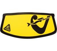 CRESSI Simply Neo Mask Strap Cover Housse de Sangle en Néoprène pour Masques de Plongée et d'Apnée Unisex-Adult, Jaune/Noir, Taille Unique