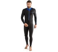 Cressi Skin 1 Mm Long Sleeve Back Zip Neoprene Suit Noir 2XL Homme