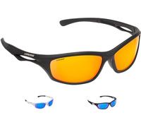 Cressi Sniper Sunglasses Black Mirrored Lens Orange