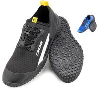 Cressi Sonar Shoes - Chaussure d'Eau Adulte Unisexe en Tissu Microperforé, Noir/Jaune, 46 EU