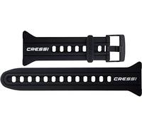 Cressi Strap for Goa Bracelet de Rechange d'origine pour Ordinateur de Plongée Mixte Adulte, Noir/Blanc, Uni